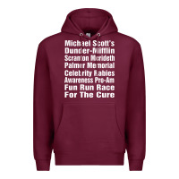 Burgundy fun office tv show Premium Hoodie - linhVisuals