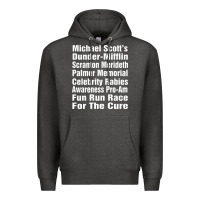 Charcoal Heather fun office tv show Premium Hoodie - linhVisuals