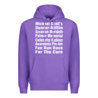 Purple fun office tv show Premium Hoodie - linhVisuals