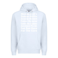 White fun office tv show Premium Hoodie - linhVisuals