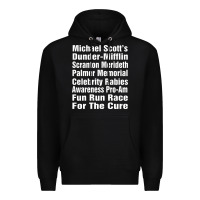 Black fun office tv show Premium Hoodie - linhVisuals