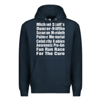 Navy fun office tv show Premium Hoodie - linhVisuals