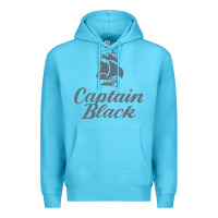 Ocean Blue Captain Black Cigar Premium Hoodie - linhVisuals