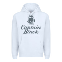 White Captain Black Cigar Premium Hoodie - linhVisuals