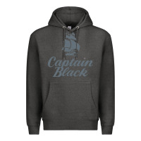 Charcoal Heather Captain Black Cigar Premium Hoodie - linhVisuals