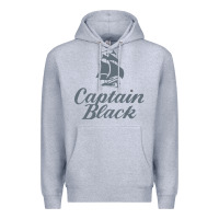 Heather Grey Captain Black Cigar Premium Hoodie - linhVisuals