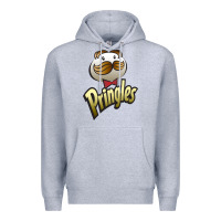 Heather Grey pringles classic Premium Hoodie - linhVisuals