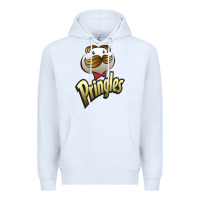 White pringles classic Premium Hoodie - linhVisuals