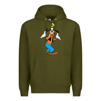Army Green goofy Premium Hoodie - linhVisuals
