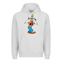 Dove Grey goofy Premium Hoodie - linhVisuals