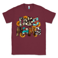 Burgundy Dog Mama Mother's Day Classic Tee - FaDigitalArtStudio