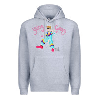 Heather Grey yung gravy müsïc Premium Hoodie - linhVisuals