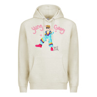 Oatmeal Heather yung gravy müsïc Premium Hoodie - linhVisuals