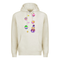 Oatmeal Heather cupcakes! Premium Hoodie - linhVisuals