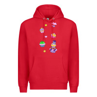 Red cupcakes! Premium Hoodie - linhVisuals