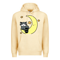 Pina Colada crescent moon raccoon Premium Hoodie - linhVisuals