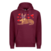 Burgundy dutch shepherd dog t  shirt dutch shepherd dog with stuffed animal and Premium Hoodie - linhVisuals