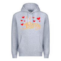 Heather Grey dutch shepherd dog t  shirt dutch shepherd dog with stuffed animal and Premium Hoodie - linhVisuals