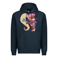 Navy cute guitarist dixie kong Premium Hoodie - linhVisuals