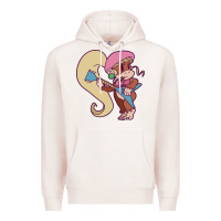 Pale Pink cute guitarist dixie kong Premium Hoodie - linhVisuals