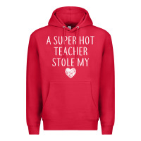 Cardinal funny a super hot teacher stole my heart unisex t shirt Premium Hoodie - linhVisuals