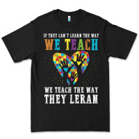 Black Autism Awareness Teacher Premium Tee - CowhideDigitalArt