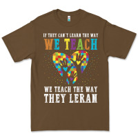Cacao Autism Awareness Teacher Premium Tee - CowhideDigitalArt