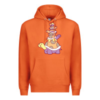Carrot cute turtle stack Premium Hoodie - linhVisuals