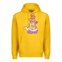 Lemon cute turtle stack Premium Hoodie - linhVisuals