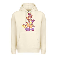 Sandshell cute turtle stack Premium Hoodie - linhVisuals