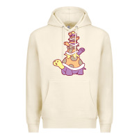 Tofu cute turtle stack Premium Hoodie - linhVisuals
