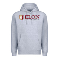 Heather Grey ELON UNIVERSITY Premium Hoodie - linhVisuals