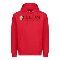 Red ELON UNIVERSITY Premium Hoodie - linhVisuals