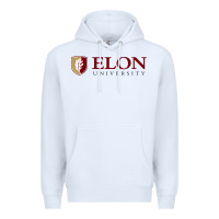 White ELON UNIVERSITY Premium Hoodie - linhVisuals
