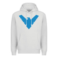 Dove Grey nightwing Premium Hoodie - linhVisuals