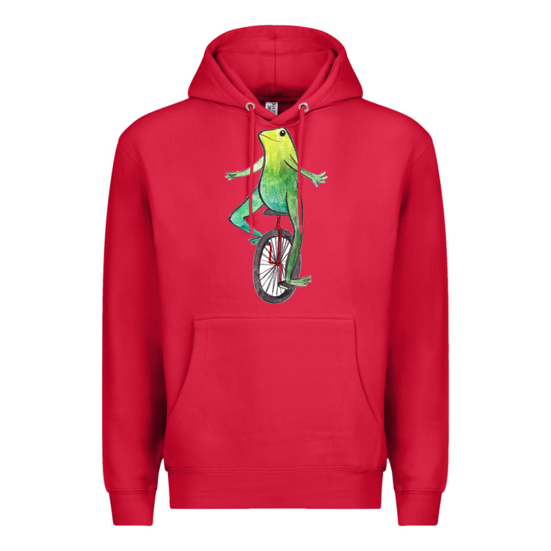 Dat Boi Watercolor Unicycle Frog Premium Hoodie by linhVisuals | Teevron