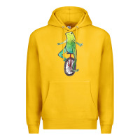 Lemon dat boi watercolor unicycle frog Premium Hoodie - linhVisuals