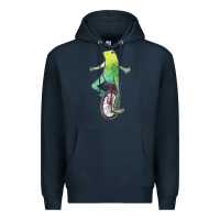 Navy dat boi watercolor unicycle frog Premium Hoodie - linhVisuals