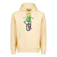 Pina Colada dat boi watercolor unicycle frog Premium Hoodie - linhVisuals