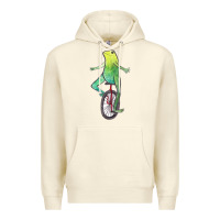 Sandshell dat boi watercolor unicycle frog Premium Hoodie - linhVisuals