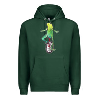 Sports Green dat boi watercolor unicycle frog Premium Hoodie - linhVisuals