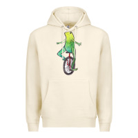 Tofu dat boi watercolor unicycle frog Premium Hoodie - linhVisuals