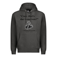 Charcoal Heather funny thomas jefferson usa history teacher student gift t shirt Premium Hoodie - linhVisuals