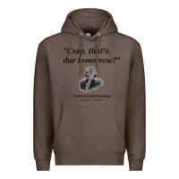 Coffee funny thomas jefferson usa history teacher student gift t shirt Premium Hoodie - linhVisuals