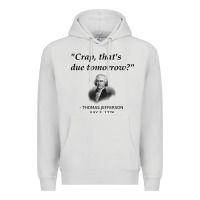 Dove Grey funny thomas jefferson usa history teacher student gift t shirt Premium Hoodie - linhVisuals