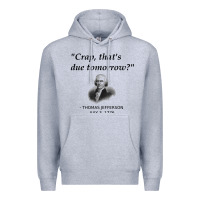 Heather Grey funny thomas jefferson usa history teacher student gift t shirt Premium Hoodie - linhVisuals