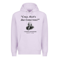 Lilac funny thomas jefferson usa history teacher student gift t shirt Premium Hoodie - linhVisuals