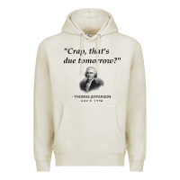Oatmeal Heather funny thomas jefferson usa history teacher student gift t shirt Premium Hoodie - linhVisuals