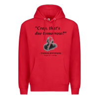 Red funny thomas jefferson usa history teacher student gift t shirt Premium Hoodie - linhVisuals