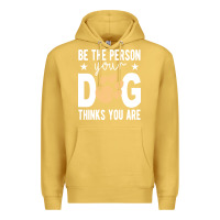 Antique Gold be the person your dog thinks you are t  shirt be the person your dog Premium Hoodie - linhVisuals